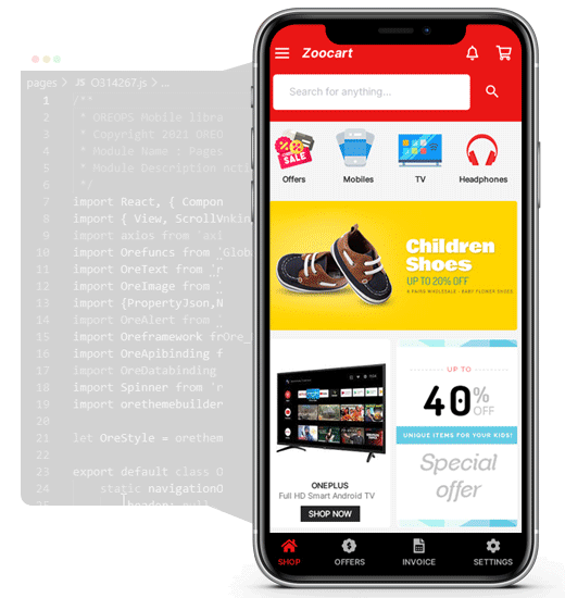 low code mobile app development features